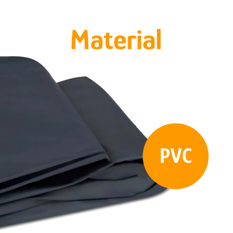 Cobertor Para Piscina Circular 4500L Diám 3.33M de PVC Mor Azul