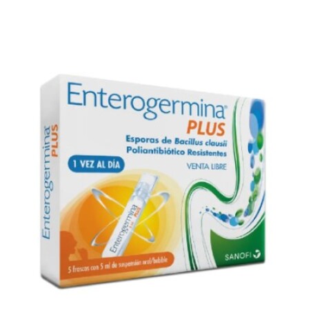 Enterogermina plus 5 ml x5 frascos Enterogermina plus 5 ml x5 frascos