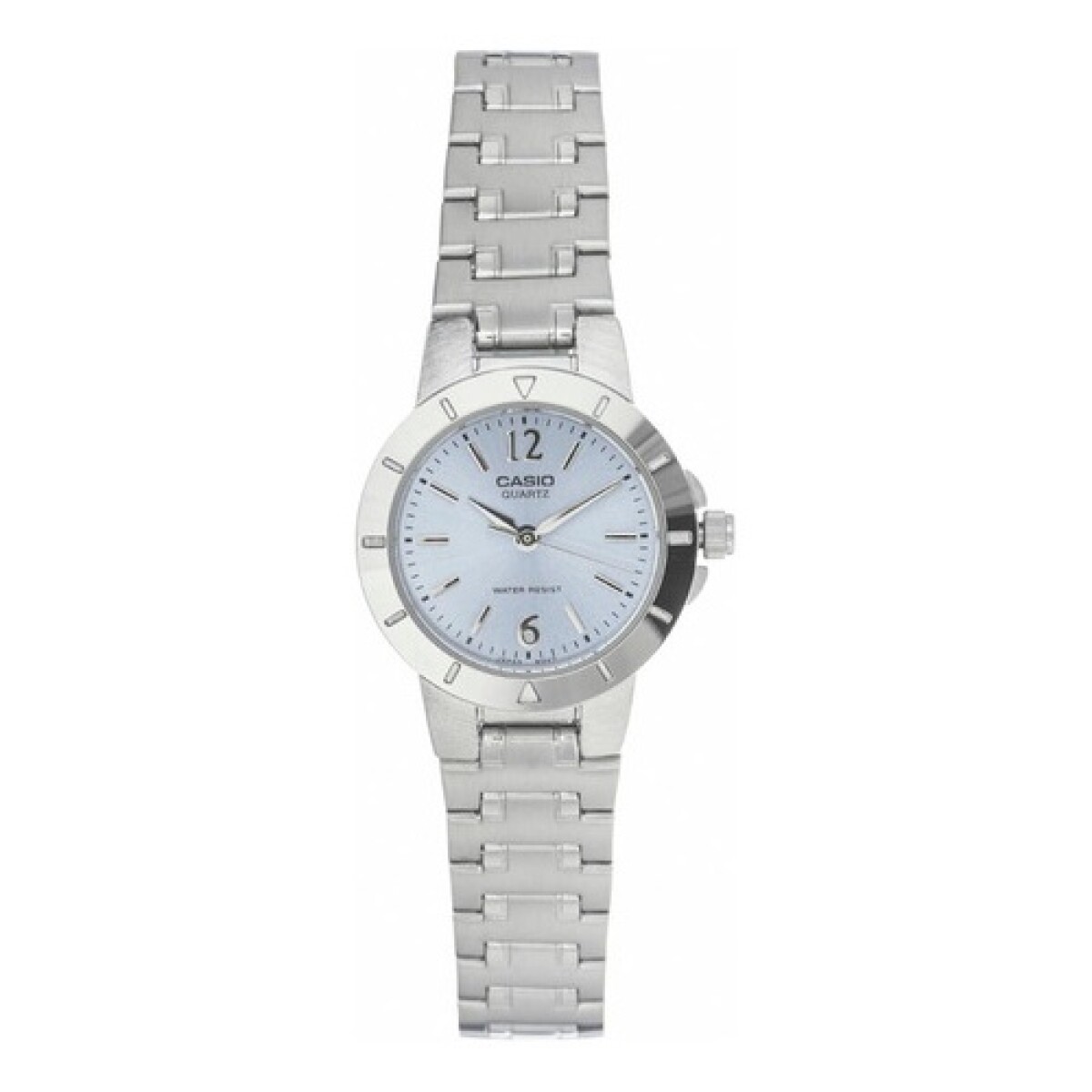 Reloj análogo Casio en acero dama 