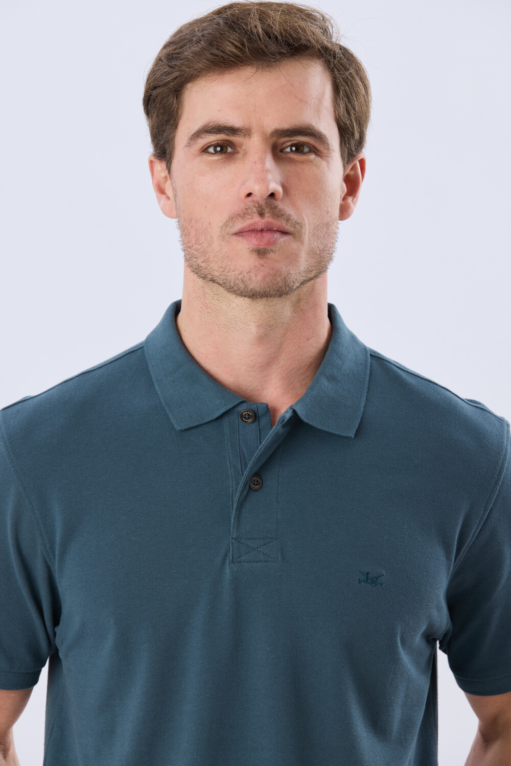 REMERA POLO LISA PIQUÉ Petroleo