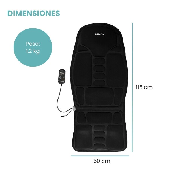 Masajeador Espalda Electrico Asiento para Casa y Auto Portatil Profesional MSJ014 Masajeador Espalda Electrico Asiento para Casa y Auto Portatil Profesional MSJ014