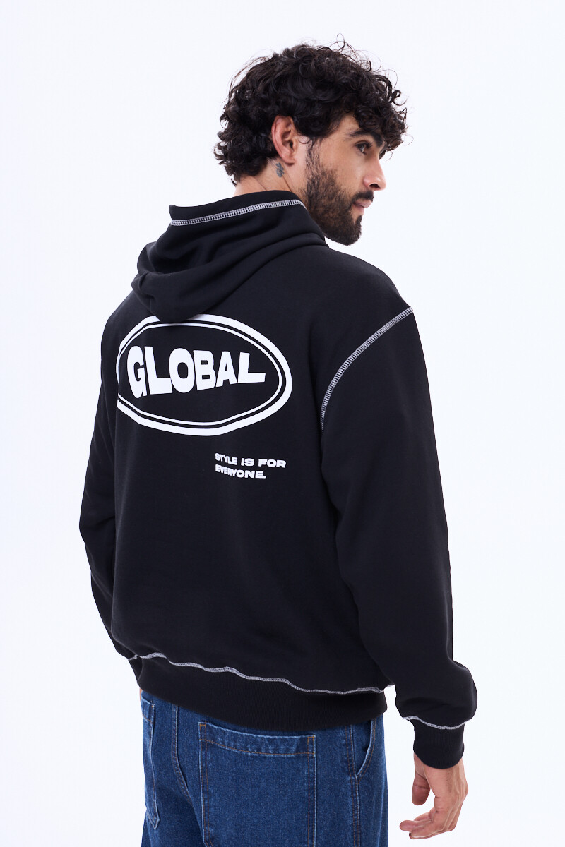 Buzo de felpa Barcelona Negro