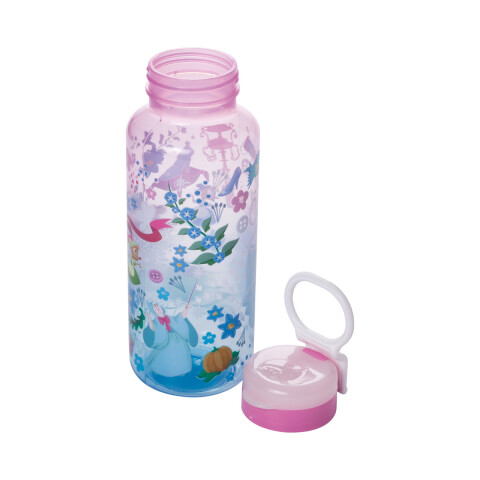 Botella Plática Relieve Princesas Disney 600 ml Cenicienta
