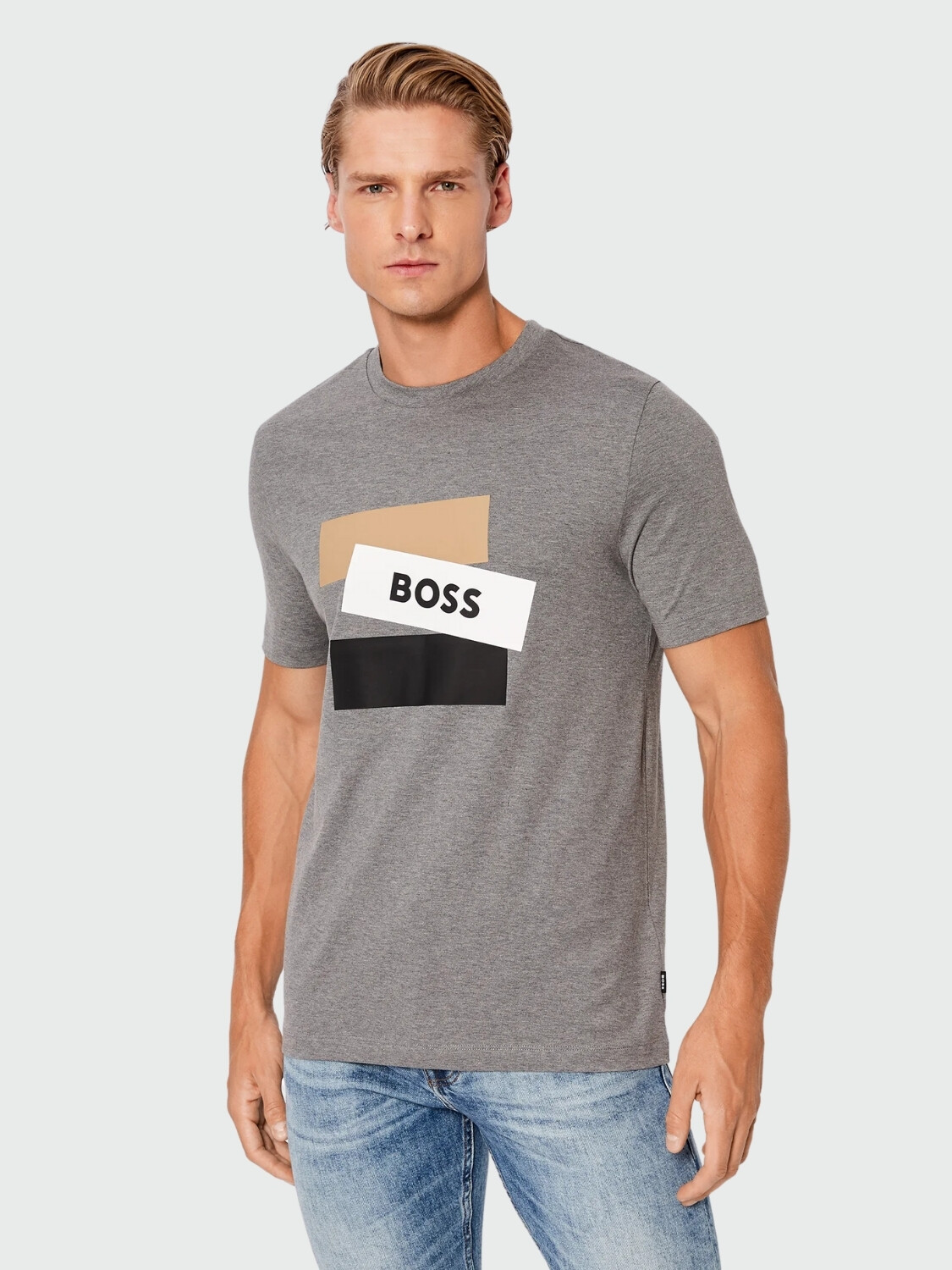 BOSS -Remera de algodón regular fit, Tessler Arena