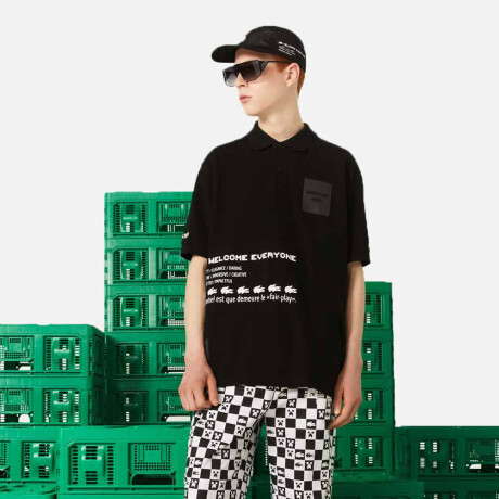 Remera Lacoste x Minecraft Black