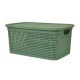 Caja simil ratán 4 lts VERDE