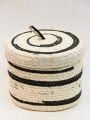 Cesta Zebra Con Tapa Color Unico