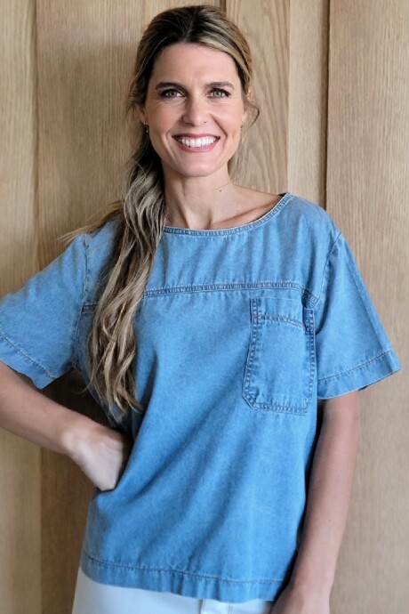 Remera Cadiz Denim Celeste