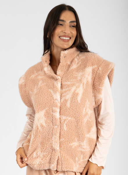 Chaleco feather Rosa antique