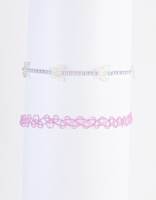 Collares Infantiles Choker Chokers Infantiles - Combinacion Bicolor
