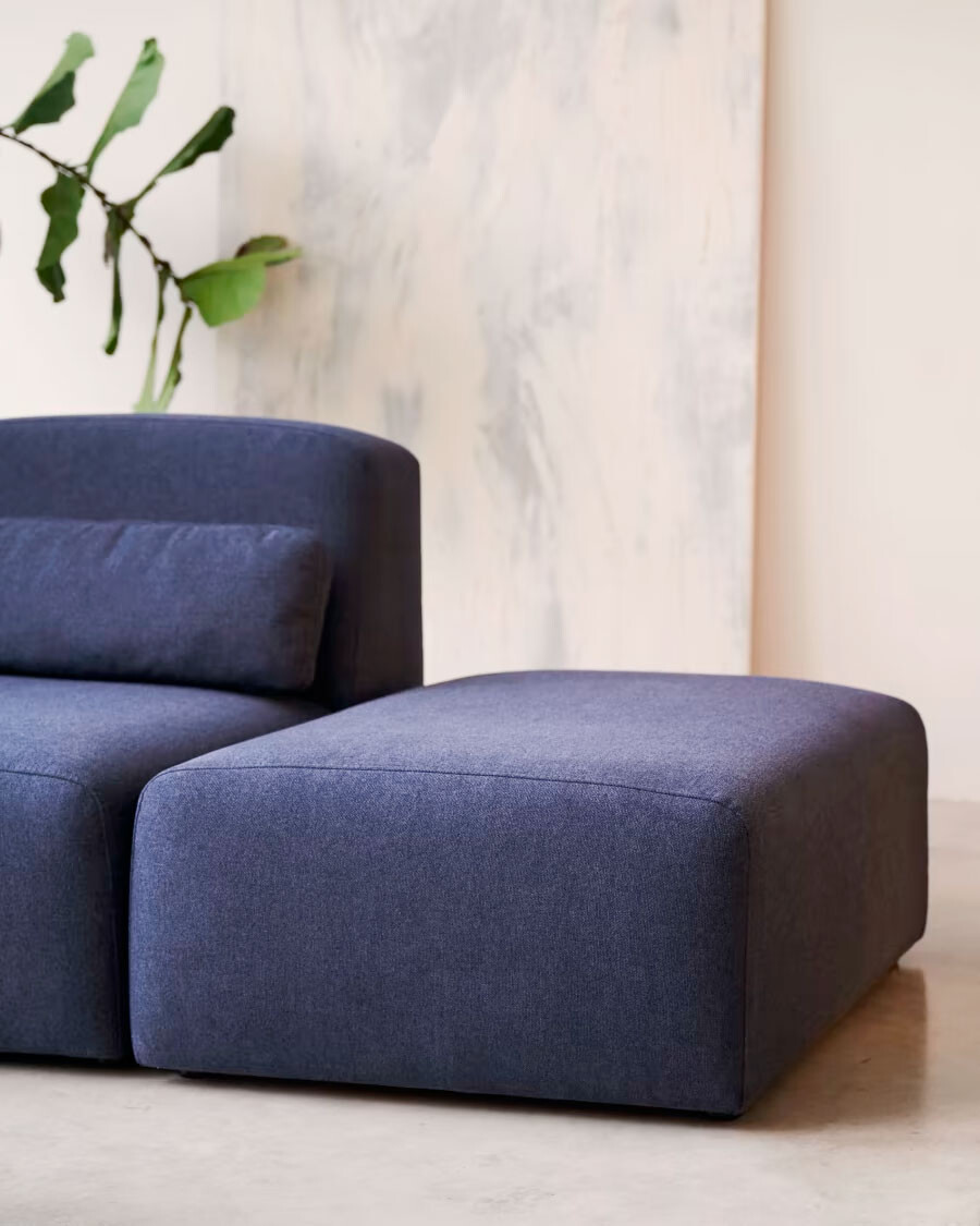 Puf terminal Neom azul 75 x 89 cm