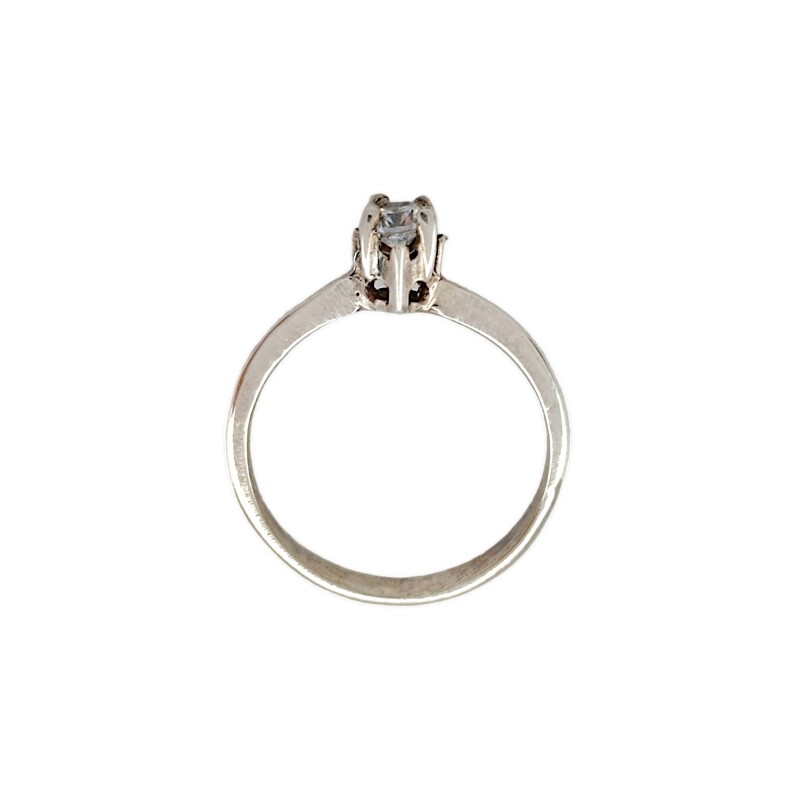 Anillo Solitario-Plata 950-Piedra Zirconia-AN3452 conpiedra