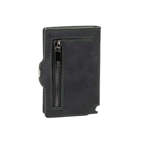 Billetera Baleine Kansas Zipper Verde