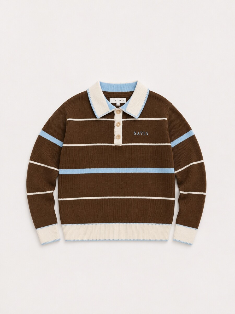 BUZO POLO GYM - Chocolate 