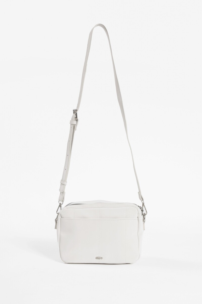 Bandolera bolsillo pespunte crudo