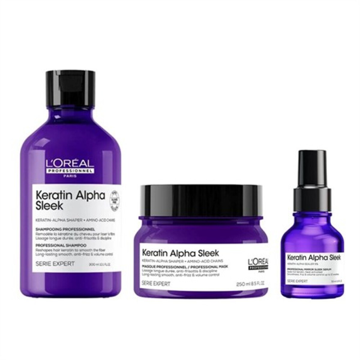 L´Oréal Professionnel Keratin Alpha Shampoo + Máscara + Sérum 