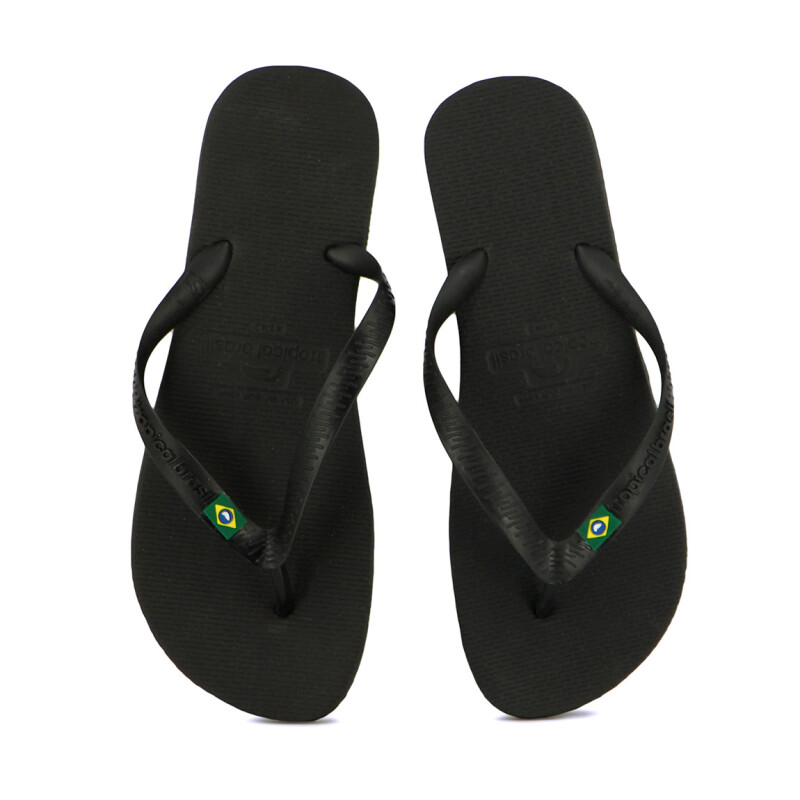 Chanclas Tropical Brasil Ojota Basic De Hombre - Negro Negro