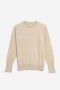 Sweater con detalle en manga BEIGE