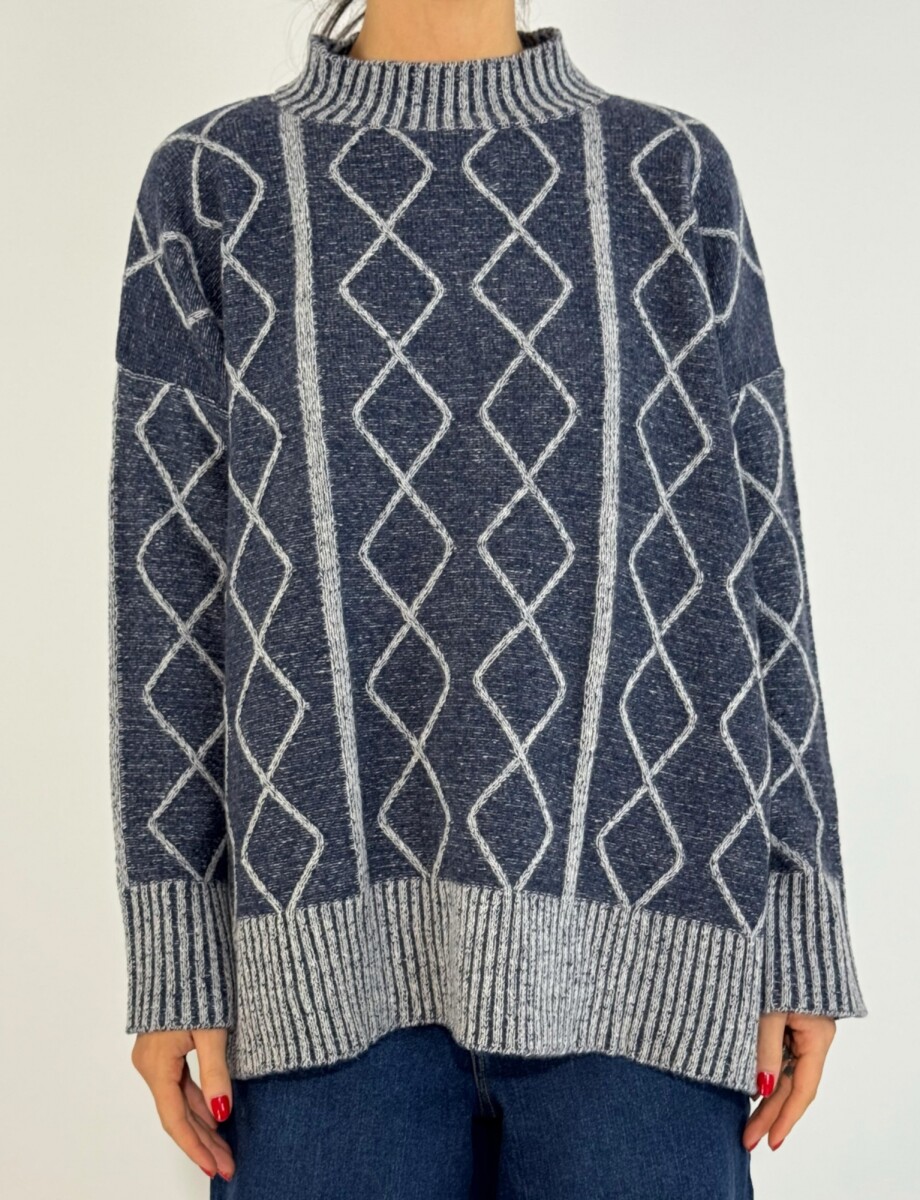 SWEATER RINGO - AZUL 