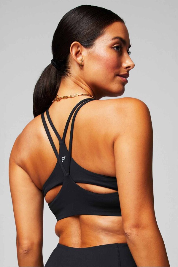 Top Principal Low Impact Bra Mujer Black