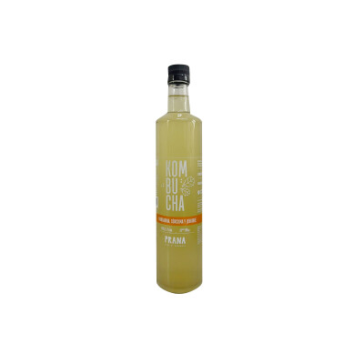 Prana mandarina, curcuma y jengibre 750ml Kombucha Mand/curc/jeng 750