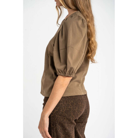 Remera Algodón Manga Globo Safari