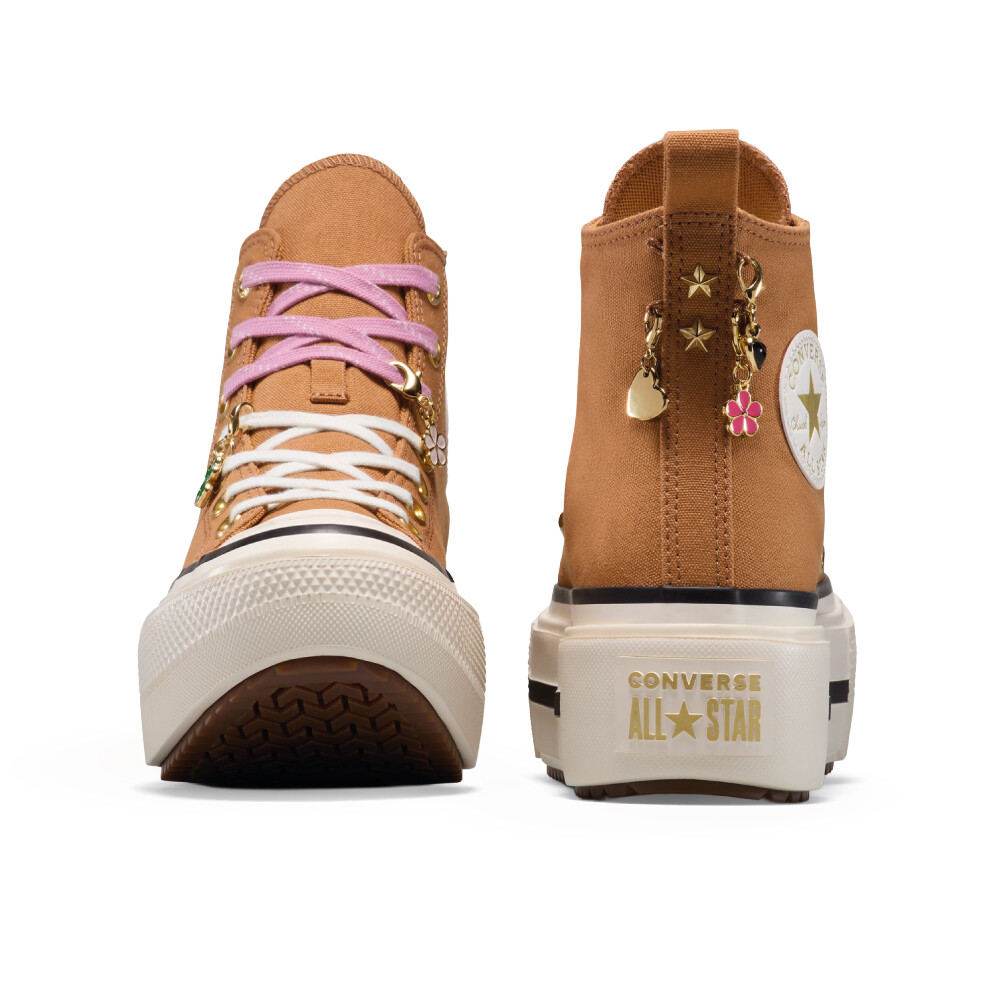 Zapatillas Converse Chuck Taylor AS Double Stack Platform Charms Unisex Brown