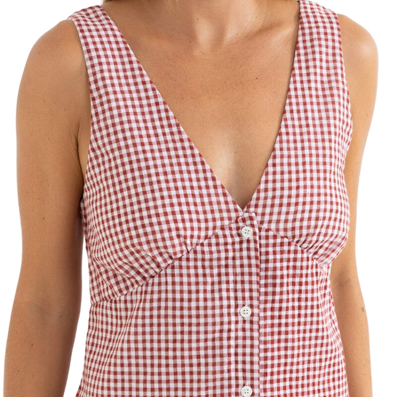 Vestido Rhythm Lola Check Mini - Multicolor Vestido Rhythm Lola Check Mini - Multicolor