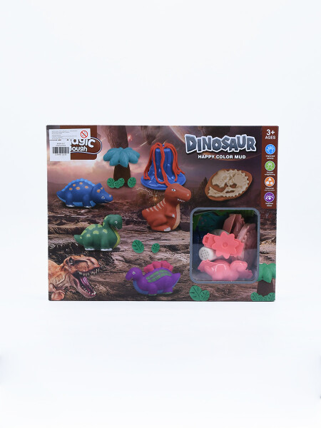 MASAS SET DINOSAURIOS MULTICOLOR