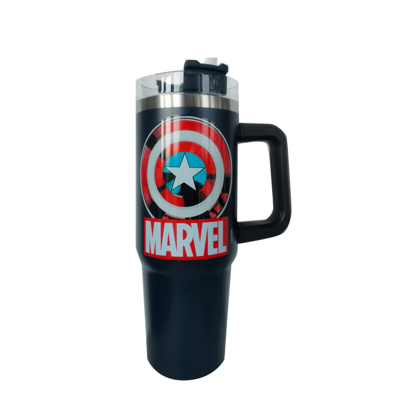 Botella Marvel Capitan America Azul Marino