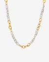 Collares Cortos Metal Collar Corto Acero Biplating - Combinacion Bicolor