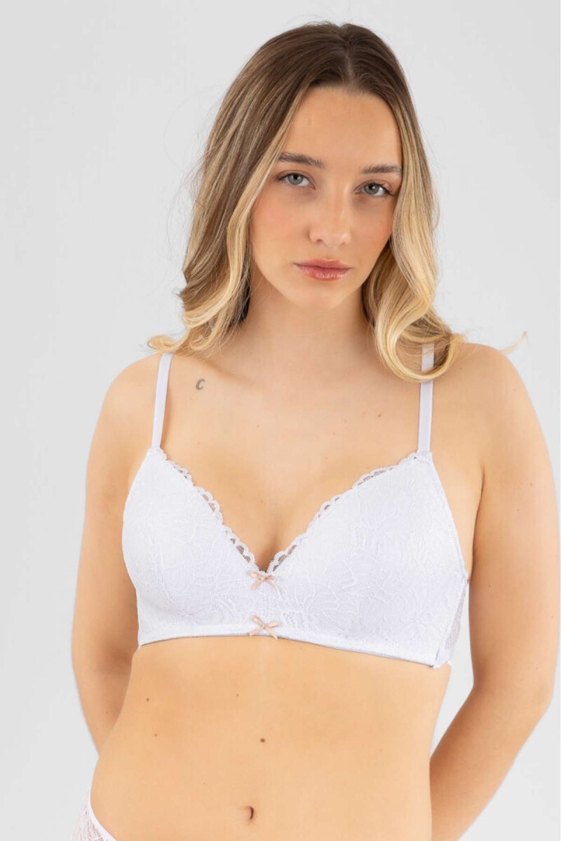 Soutien triangulo preformado gladiolo - Blanco 