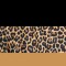 Billetera Lirio Negro, animal print y beige