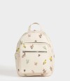 Mochila Con Charm Estampado Flores