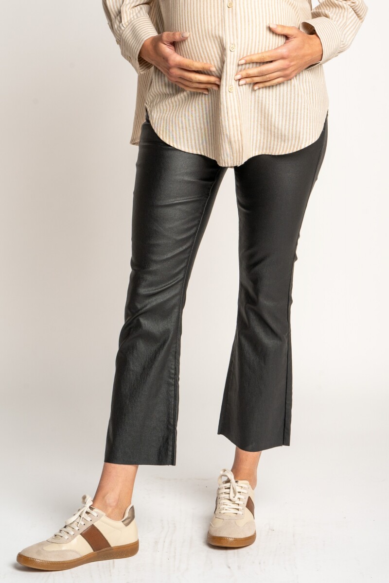 Jean Lemon Mama Waxed Flare - Negro 