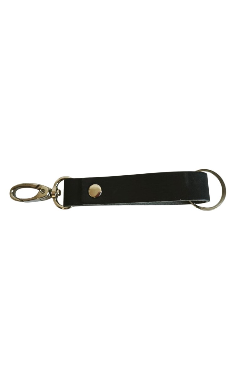 llavero de cuero Negro