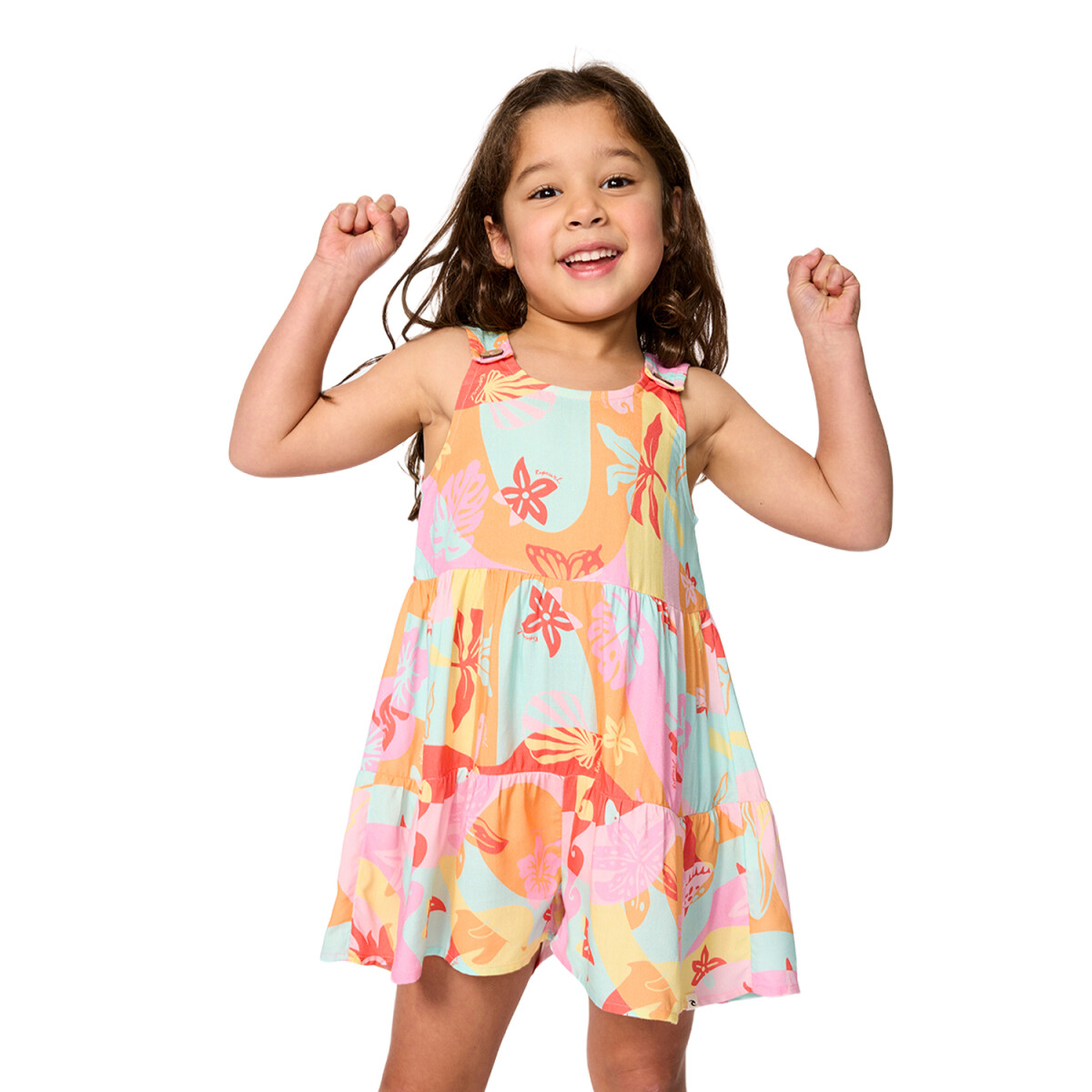 Vestido Rip Curl Island Days Romper Niña - Multicolor 