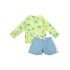 SETREMYSHO Traje De Baño Short + Remera Con Filtro Upf50+ Zoochini - Mantarrayas 12-24m