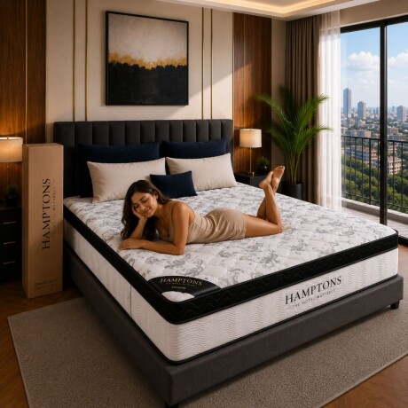 Colchon de resortes Queen HAMPTONS Osmium Colchon de resortes Queen HAMPTONS Osmium