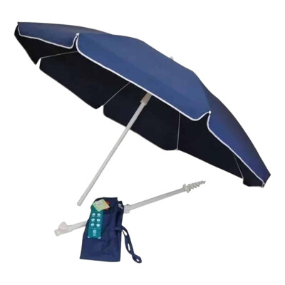 Sombrilla Playa Twist 2M UV50+ Reforzada Azul