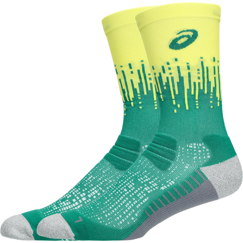 Medias Running Performance Run Sock Crew Unisex Edo Purple/flash Red