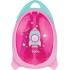 vianda tupper y cubiertos space cohete BUBA rosa