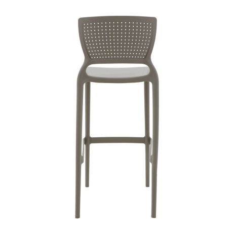Kit x4 Taburete con respaldo Safira · Tramontina Taupe