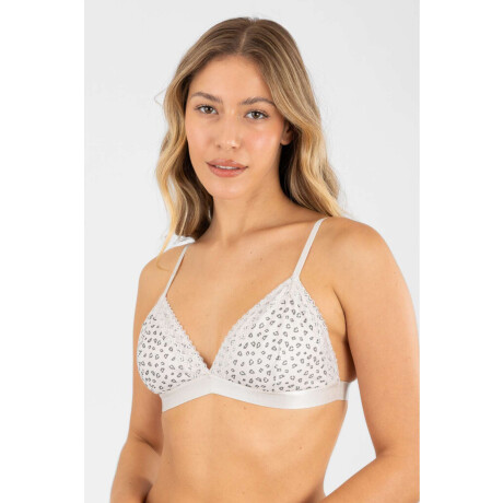 Bralet bloom Gris