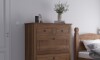 Comoda Zapatera Madera Maciza Linea Mexicana Oscura