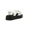 Angus Sandalia Niña Tira Cruzada C/ Pulsera Y Hebilla Blanco