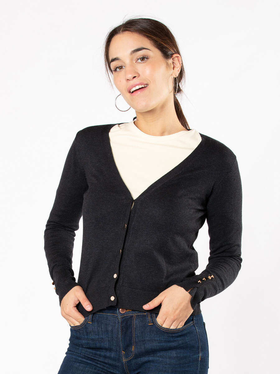 CARDIGAN TALMICA REV - Gris 