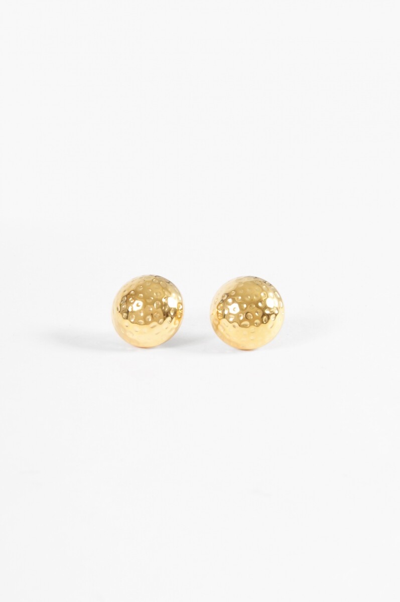 Caravanas de acero - dorado 