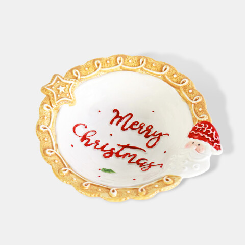 BOWL CERAMICA MERRY CHRISTMAS 21X19X6CM Unica
