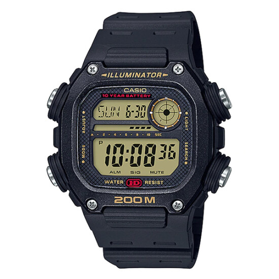 Reloj CASIO DW291H-9AVDF Resina Negro Esfera 52mm 0